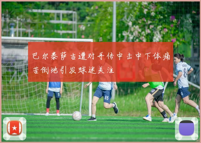巴尔泰萨吉遭对手传中击中下体痛苦倒地引发球迷关注